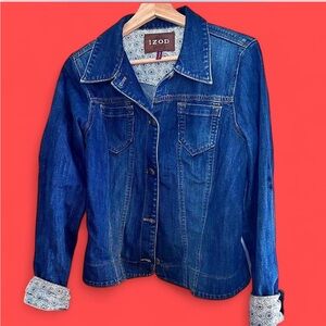 Vintage Izod Women's Classic Indigo Jean Jacket
